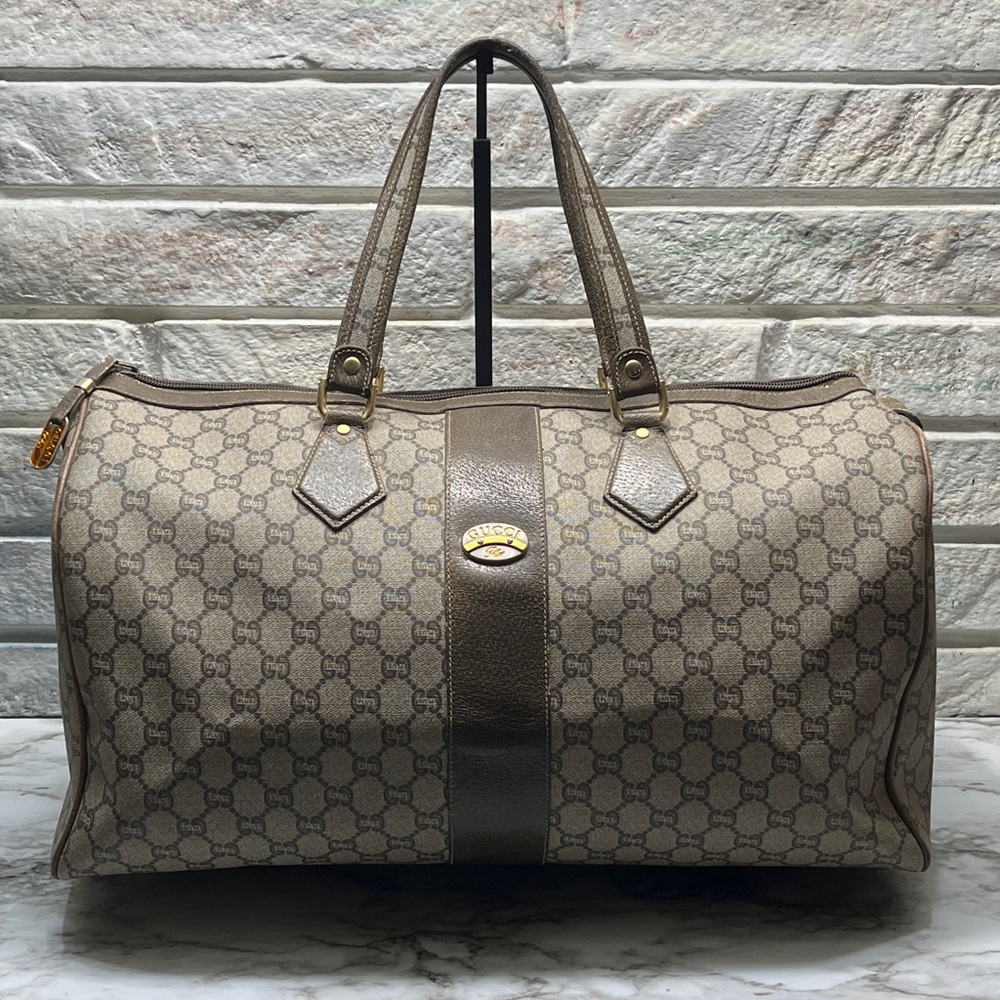 Gucci Plus Boston Bag VINTAGE - Picture 1 of 16